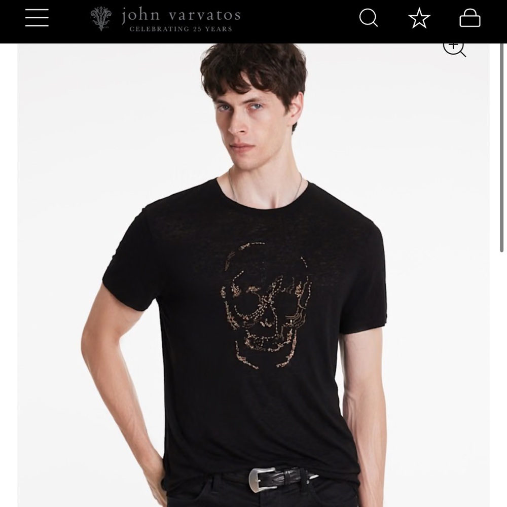 John Varvatos Charcoal Tee